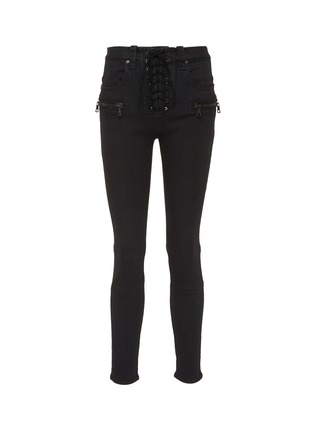 Main View - Click To Enlarge - BEN TAVERNITI UNRAVEL PROJECT  - Lace-up skinny jeans