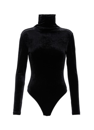 Main View - Click To Enlarge - BEN TAVERNITI UNRAVEL PROJECT  - Velour turtleneck bodysuit