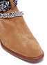 Detail View - Click To Enlarge - AMIRI - Bandana buckle strap suede boots