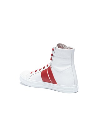 Detail View - Click To Enlarge - AMIRI - 'Sunset' stripe leather high top sneakers