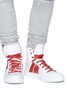 Figure View - Click To Enlarge - AMIRI - 'Sunset' stripe leather high top sneakers