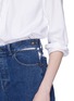 Detail View - Click To Enlarge - Y/PROJECT - Cutout waist wide leg unisex jeans