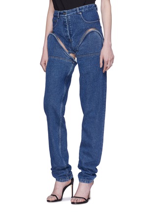 Front View - Click To Enlarge - Y/PROJECT - Detachable leg unisex jeans