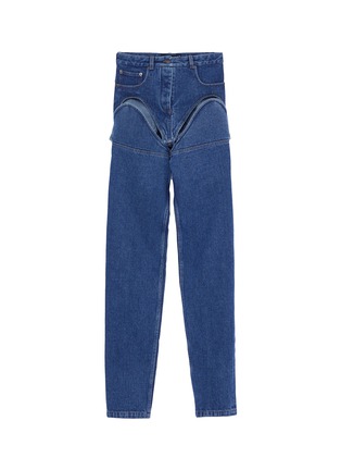 Main View - Click To Enlarge - Y/PROJECT - Detachable leg unisex jeans