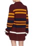 Back View - Click To Enlarge - Y/PROJECT - Layered stripe mix knit sweater