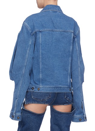 Back View - Click To Enlarge - Y/PROJECT - Layered denim jacket