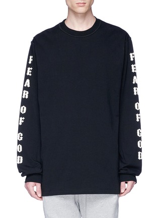 Main View - Click To Enlarge - FEAR OF GOD - x Warren Lotas logo graphic print long sleeve T-shirt