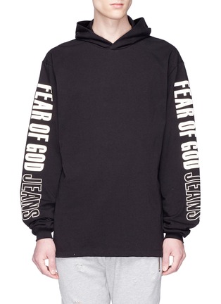 Main View - Click To Enlarge - FEAR OF GOD - Logo print hoodie