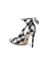 Detail View - Click To Enlarge - PAUL ANDREW - 'Fiona' bow ankle strap gingham check pumps