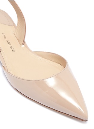 Detail View - Click To Enlarge - PAUL ANDREW - 'Rhea' patent leather slingback flats