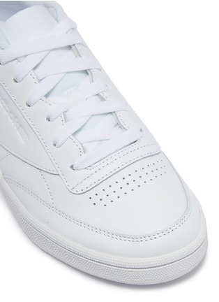 Detail View - Click To Enlarge - REEBOK - 'Club C 85' velvet trim leather sneakers