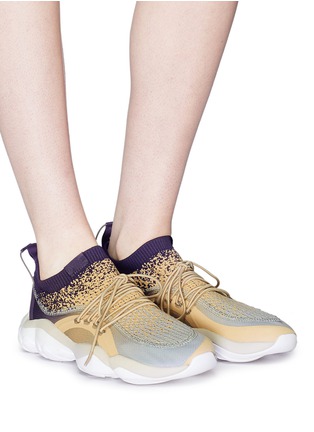 Figure View - Click To Enlarge - REEBOK - 'DMX Fusion' knit sneakers