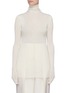 Main View - Click To Enlarge - ZAID AFFAS - Wool-silk rib knit turtleneck top