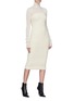 Figure View - Click To Enlarge - ZAID AFFAS - Wool-silk rib knit turtleneck top