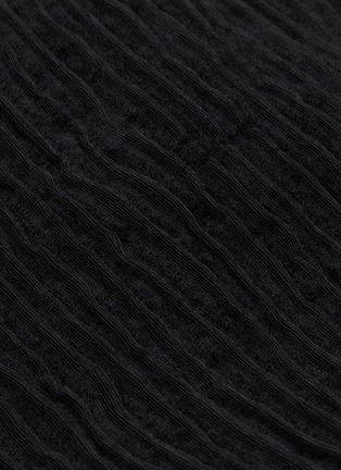  - ZAID AFFAS - Boat neck stripe knit top