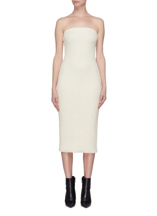 Main View - Click To Enlarge - ZAID AFFAS - Jacquard knit strapless dress