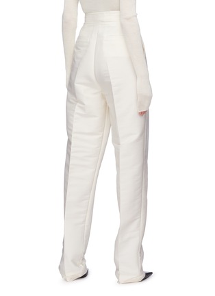 Back View - Click To Enlarge - ZAID AFFAS - Straight leg wool-blend pants