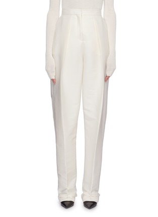Main View - Click To Enlarge - ZAID AFFAS - Straight leg wool-blend pants