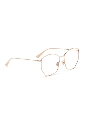 Figure View - Click To Enlarge - DIOR - 'Dior Stellaire 4' metal geometric optical glasses
