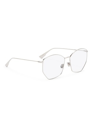 Figure View - Click To Enlarge - DIOR - 'Dior Stellaire 4' metal geometric optical glasses