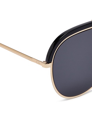 Detail View - Click To Enlarge - DIOR - 'Dior Desertic' acetate brow bar metal aviator sunglasses