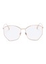 Main View - Click To Enlarge - DIOR - 'Dior Stellaire 4' metal geometric optical glasses