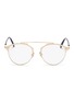 Main View - Click To Enlarge - DIOR - 'Dior So Real' metal panto optical glasses