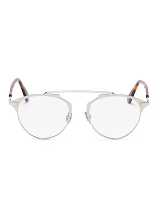 Main View - Click To Enlarge - DIOR - 'Dior So Real' metal panto optical glasses