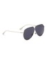 Figure View - Click To Enlarge - DIOR - 'Dior Stellaire 3' cutout bridge metal aviator sunglasses