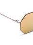 Detail View - Click To Enlarge - FENDI - 'Eyeline' metal octagonal mirror sunglasses
