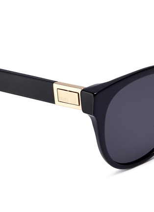Detail View - Click To Enlarge - FENDI - Acetate rounded D-frame sunglasses