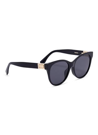 Figure View - Click To Enlarge - FENDI - Acetate rounded D-frame sunglasses