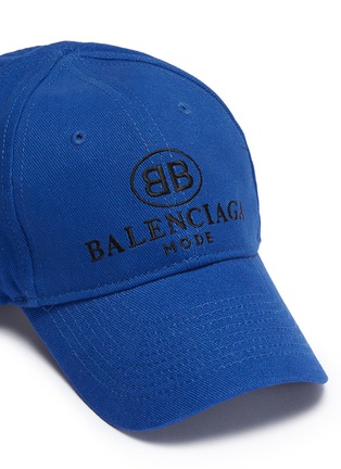 Detail View - Click To Enlarge - BALENCIAGA - 'BB Mode' logo embroidered baseball cap