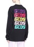 Back View - Click To Enlarge - GCDS - Maneki neko graphic logo print oversized T-shirt