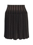 Main View - Click To Enlarge - ALAÏA - Geometric cutout pleated knit skirt