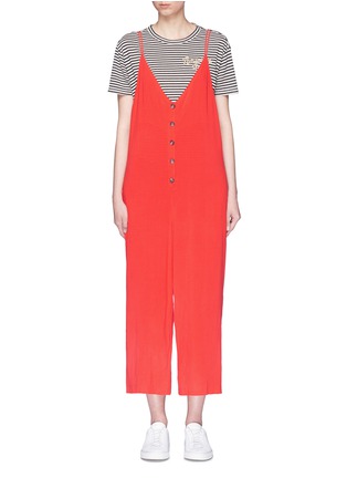 Main View - Click To Enlarge - TOPSHOP - Button front jumpsuit