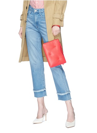 Front View - Click To Enlarge - ANYA HINDMARCH - 'Chubby' quilted nappa leather crossbody bag