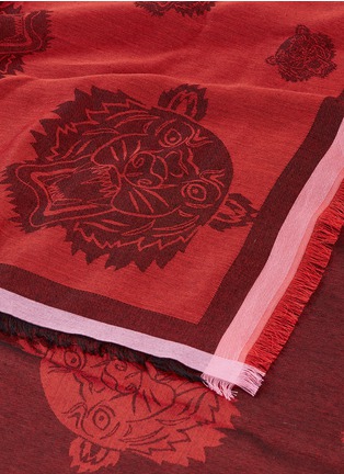 Detail View - Click To Enlarge - KENZO - Tiger jacquard scarf