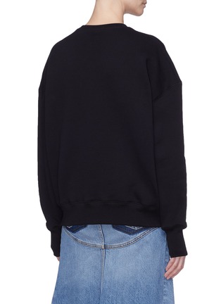 Back View - Click To Enlarge - ALEXANDER MCQUEEN - Logo embroidered sweatshirt
