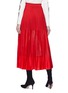 Back View - Click To Enlarge - ALEXANDER MCQUEEN - Pleated panelled skirt