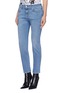Front View - Click To Enlarge - ALEXANDER MCQUEEN - Logo embroidered jeans