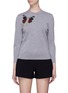 Main View - Click To Enlarge - ALEXANDER MCQUEEN - Embellished butterfly appliqué sweater