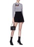 Figure View - Click To Enlarge - ALEXANDER MCQUEEN - Jacquard knit shorts