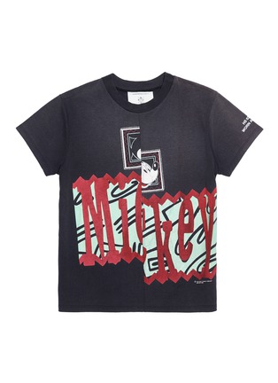 Main View - Click To Enlarge - 10507 - Graphic print unisex patchwork T-shirt