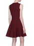 Back View - Click To Enlarge - VICTORIA, VICTORIA BECKHAM - Peplum crepe mini shift dress