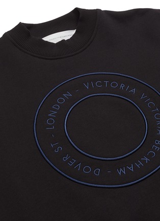  - VICTORIA, VICTORIA BECKHAM - Stripe sleeve roundel logo sweatshirt