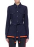 Main View - Click To Enlarge - VICTORIA, VICTORIA BECKHAM - Belted chest pocket shirt