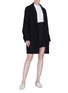 Figure View - Click To Enlarge - VICTORIA, VICTORIA BECKHAM - Gathered sleeve wool coat