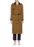 Main View - Click To Enlarge - VICTORIA, VICTORIA BECKHAM - Contrast collar belted trench coat