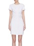 Main View - Click To Enlarge - VICTORIA, VICTORIA BECKHAM - Gathered front T-shirt dress